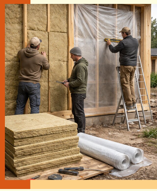 Утепление каркасного дома в Бийске под ключ с гарантией качества