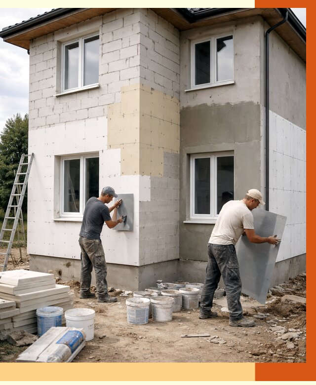 Утепление дома из газобетона в Бийске от 4363 руб./м² — заказать у ТепломастерБск