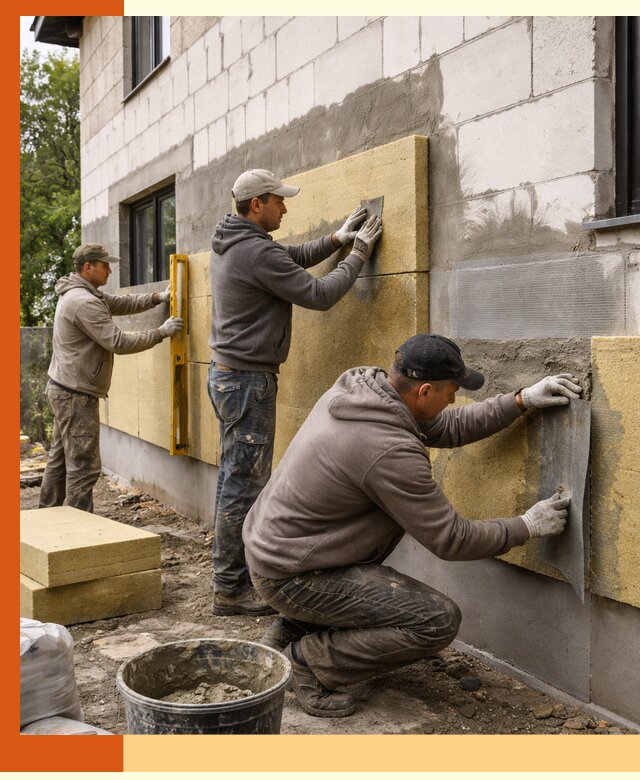 Утепление дома из газобетона в Бийске качественно и долговечно