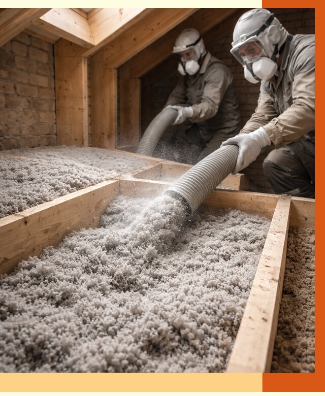 Утепление коттеджа эковатой в Бийске от 2597 руб./м² — комплексная задувка и монтаж | ТепломастерБск