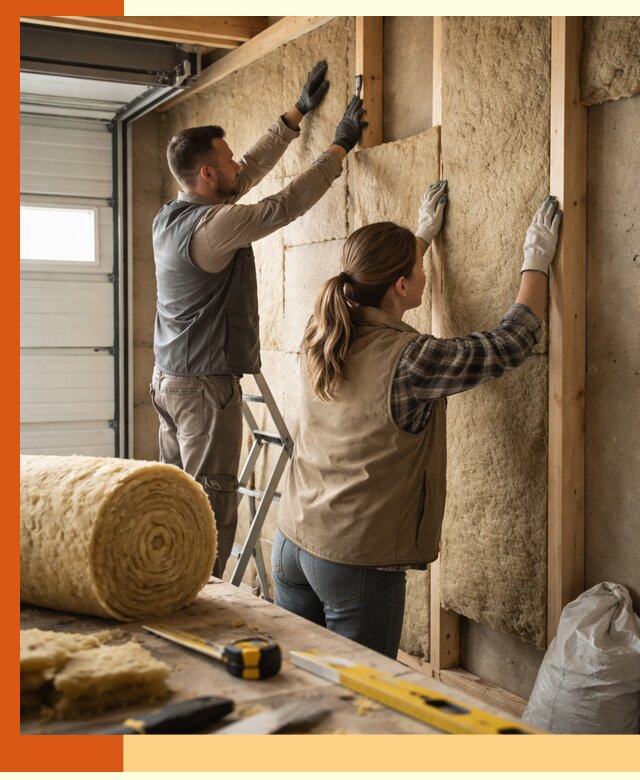 Утепление гаража изнутри в Бийске: быстро и надежно