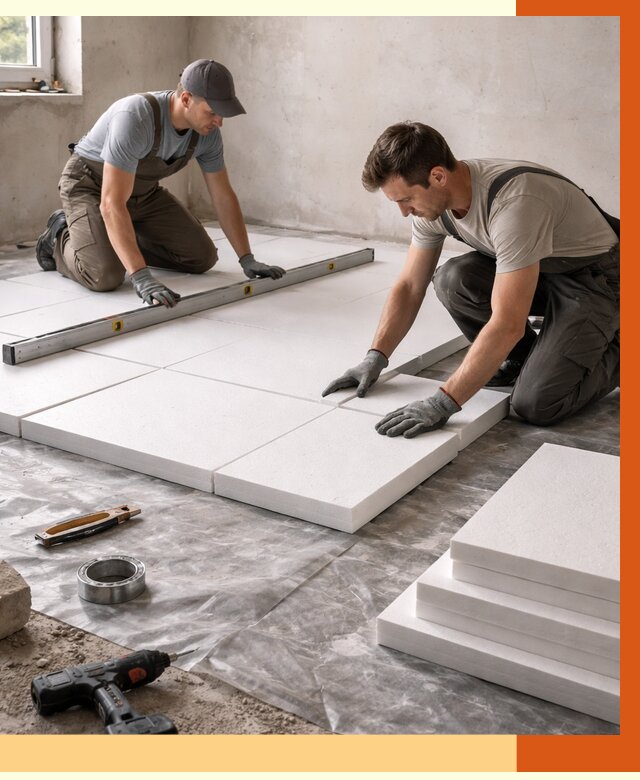 Утепление бетонного пола в Бийске от 2597 руб/м2 — монтаж и цена | ТепломастерБск