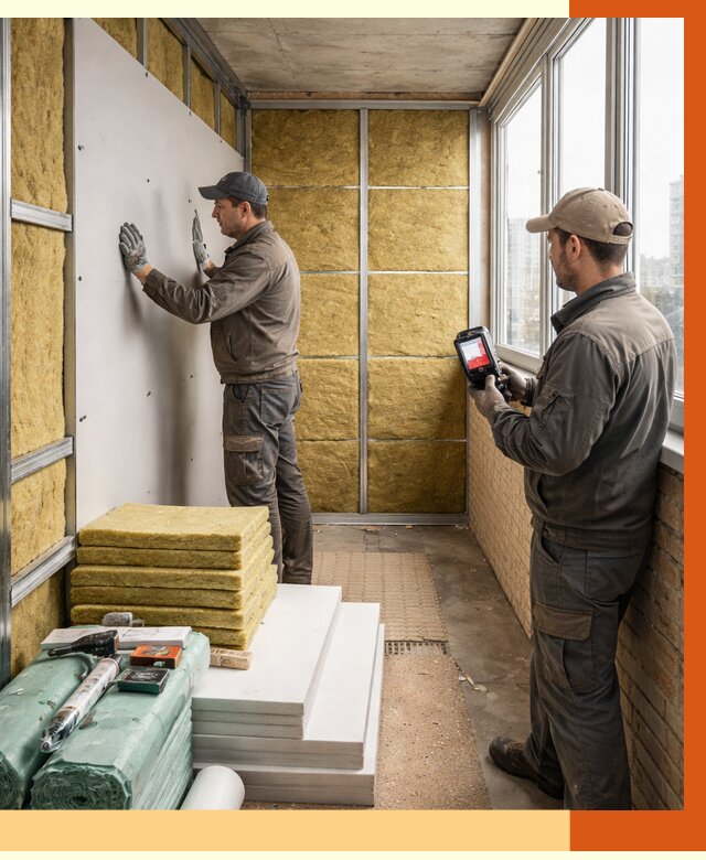 Утепление балкона в Бийске от 4674 руб. под ключ | ТепломастерБск