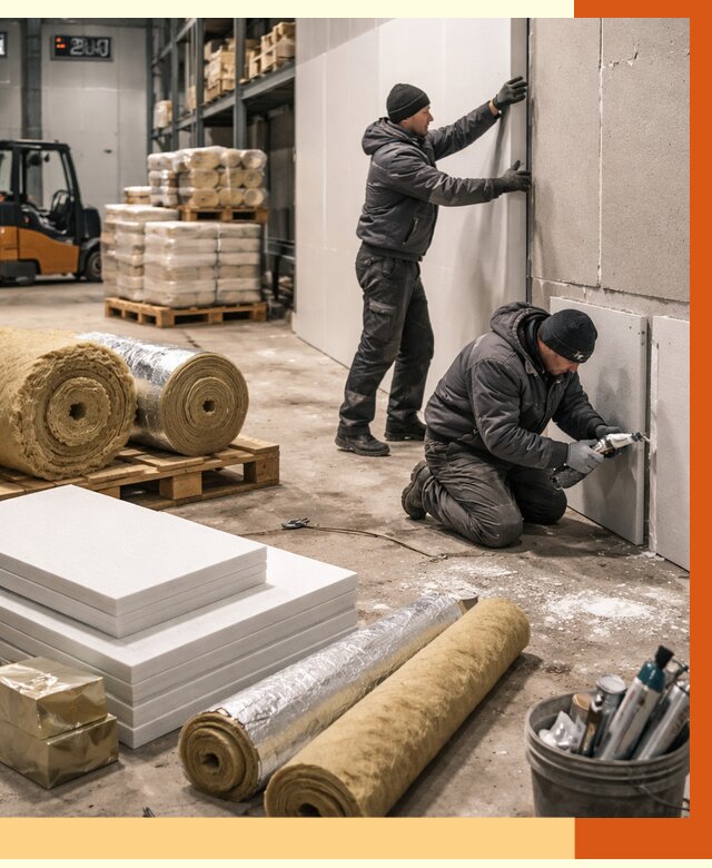 Утепление холодного склада в Бийске от 8829 руб/м2 — комплексное под ключ | ТепломастерБск