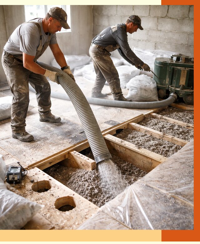 Заполнение пустот перекрытий в Бийске от 4674 руб. под ключ | ТепломастерБск