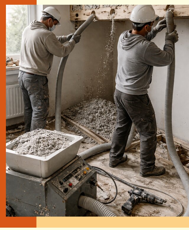 Заполнение пустот перекрытий пеной и наполнителями в Бийске