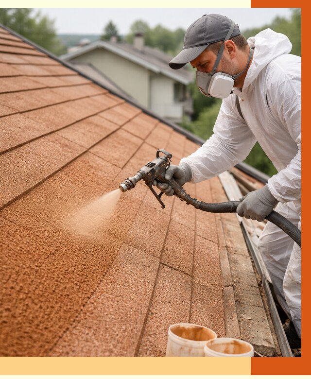 Утепление кровли жидкой пробкой в Бийске от 2804 руб./м² под ключ | ТепломастерБск