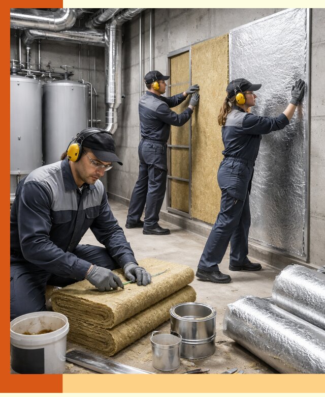 Шумоизоляция котельной в Бийске: профессиональный монтаж и материалы