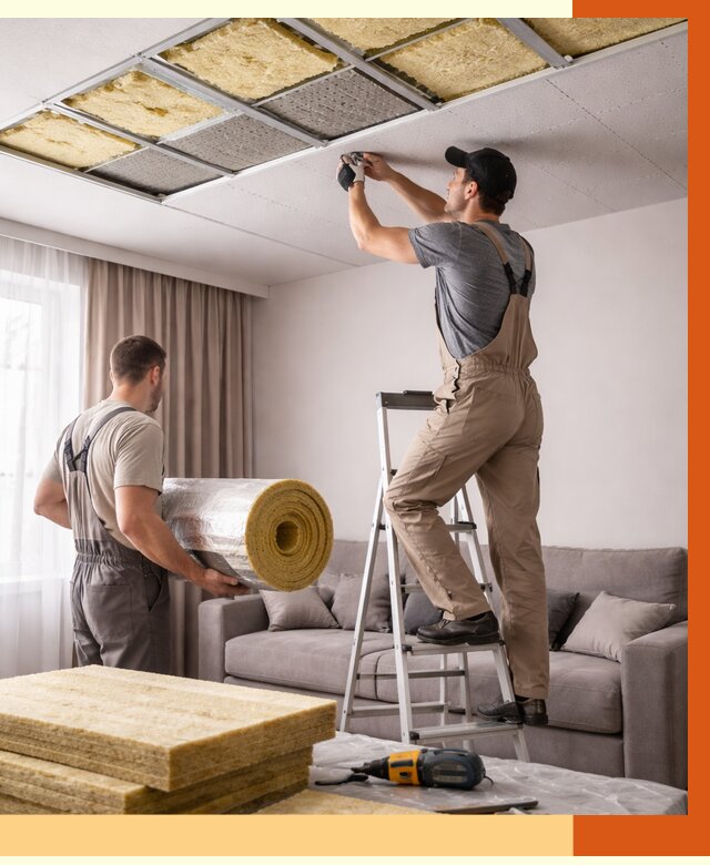 Шумоизоляция потолка в Бийске от 2337 руб. под ключ | Профессионально — ТепломастерБск