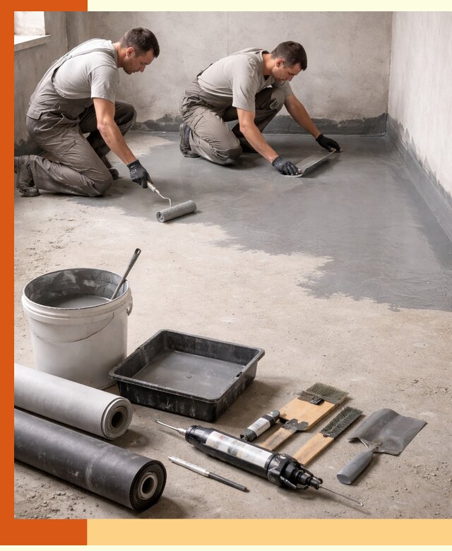 Гидроизоляция пола в Бийске — надежная защита от влаги и протечек